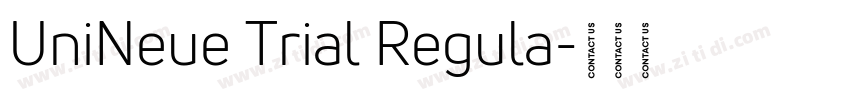UniNeue Trial Regula字体转换